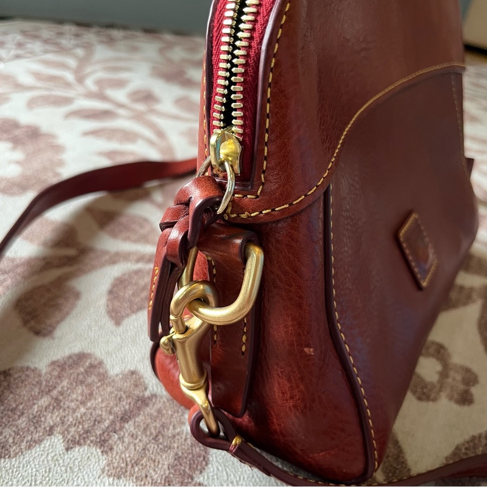 EUC Dooney & Bourke Florentine Vacchetta Leather Bag - Picture 6 of 16